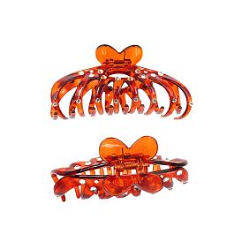 1200Pcs Elegant Rhinestone Plastic Claw Hair Clips for Girls Women