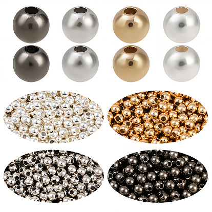 Круглые пластиковые бусины-разделители ccb