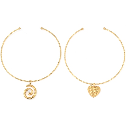 304 Женские подвески-чокеры с открытым колье из нержавеющей стали, реальный 18 k позолоченный