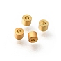 Brass Beads, Column, Rack Plating, Long-Lasting Plated