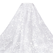 Polyester Flower Embroidery Lace Fabrics, DIY Clothing Accessories