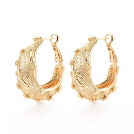 Серьги-кольца из латуни с закрученными концами, без никеля 