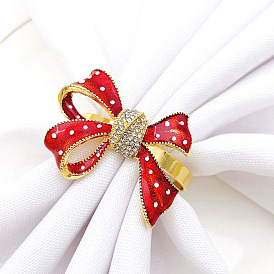 Hotel bow napkin buckle napkin ring red napkin ring bow tie cloth ring