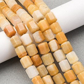 Природный Топаз нефрита бисер нитей, шестиугольник призма