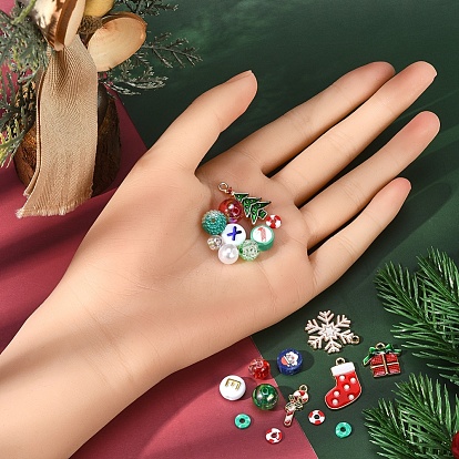 Kit De Bracelet De Perles D'argile De Cadeau De Noël, Kit De