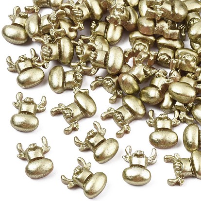 Spray Painted Opaque Resin Cabochons, Cow