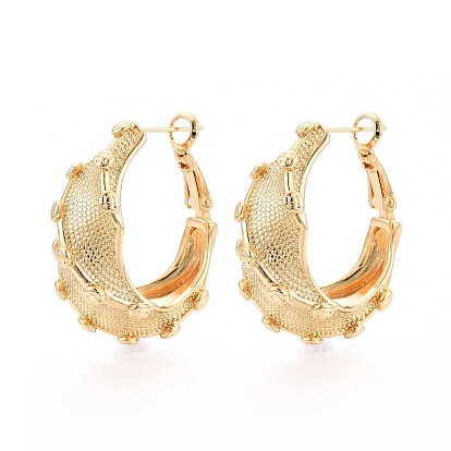 Серьги-кольца из латуни с закрученными концами, без никеля 