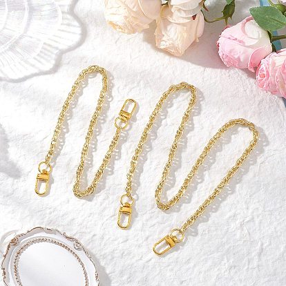 2 шт. 2 размеры латунный канат цепь сумка удлинительные цепи, с поворотными застежками сплава