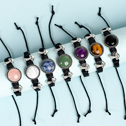 Gemstone with Alloy Bracelets, Christmas Mushroom