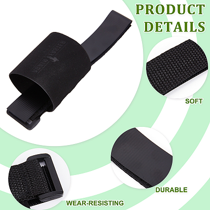Gorgecraft 1 Set Fibre Hand Grips for Weightlifting, with 2Pcs Polyester Fibers Cord Bracelet for Sports
