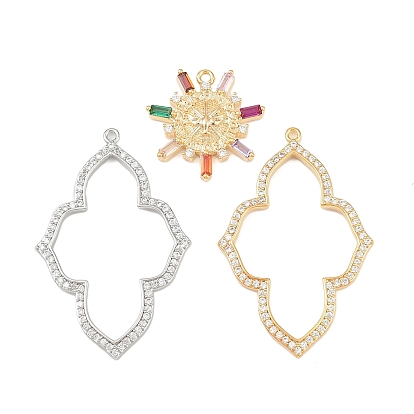 Латунные микро проложить кубического циркония подвески