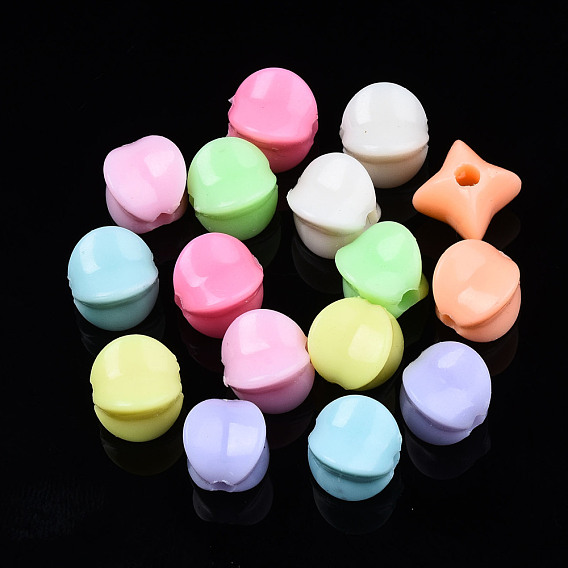 Opaque Acrylic Beads, Star