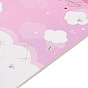 Rectangle Bowknot Earring Display Cards, Cloud Pattern