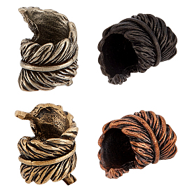 4 шт. 4 цвета латунных бусин, лист