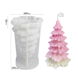 Christmas Tree DIY Candle Silicone Molds, Resin Casting Molds, For UV Resin, Epoxy Resin Jewelry Making