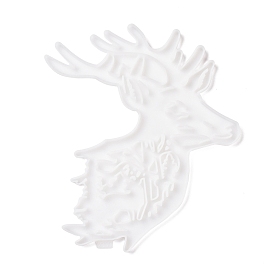 Christmas Reindeer Pendant Silicone Molds, Resin Casting Molds, for UV Resin, Epoxy Resin Jewelry Making