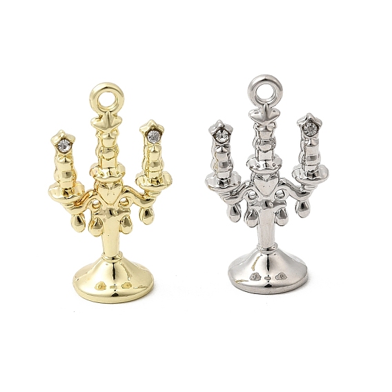 Подвески из сплава и страза, Подвески в форме подсвечника