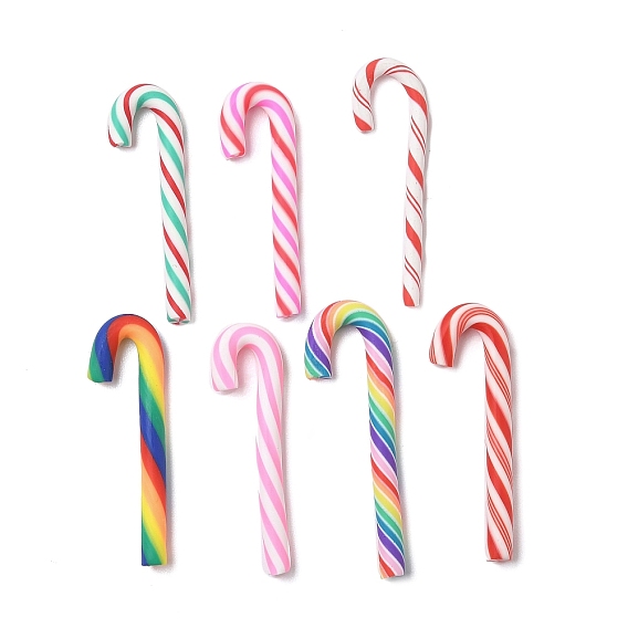 Рождественские бусины из полимерной глины ручной работы, шоколадная конфета, без отверстия 