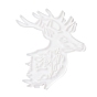 Christmas Reindeer Pendant Silicone Molds, Resin Casting Molds, for UV Resin, Epoxy Resin Jewelry Making