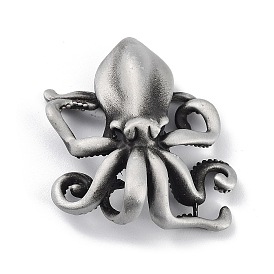 Tibetan Style Alloy Pendant, Frosted, Octopus