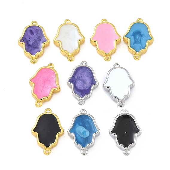 Стойка покрытие латунь эмаль религия хамса рука соединительные подвески, долговечный, без кадмия и без свинца