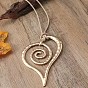 День святого Валентина сердечко сплав кулон вощеный шнур длинные ожерелья для женщин