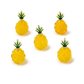 Подвески из латунной эмали и лэмпворк ручной работы, ананас