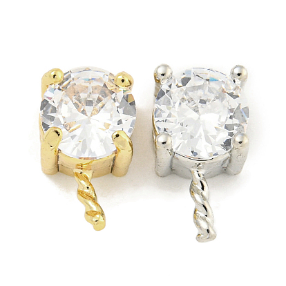 Латунь с дужками из кубического циркония, без кадмия, без никеля и без свинца, круглые