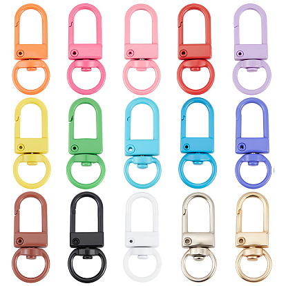 45шт. 15 стили сплав поворотные застежки