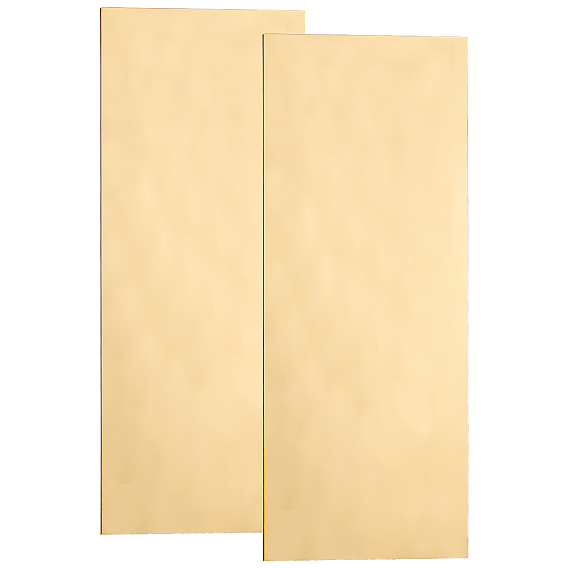 Panneau en laiton, pour la coupe mécanique, usinage de précision, fabrication de moules, rectangle