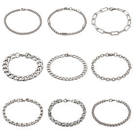 Унисекс 304 браслеты из нержавеющей стали