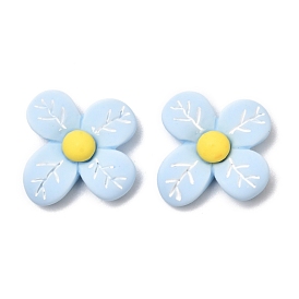 Opaque Resin Cabochons Accessories, Flower