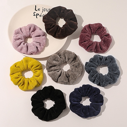 Solid Color Cloth Elastic Hair Accessories, for Girls or Women, Scrunchie/Scrunchy Hair Ties