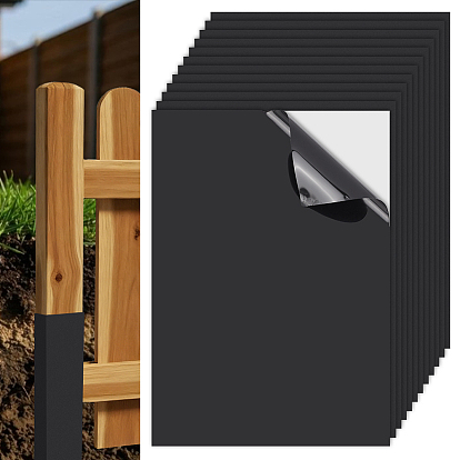 PVC Self-adhesive Anti-corrosion Protective Film for Wooden Fences, Rectangle