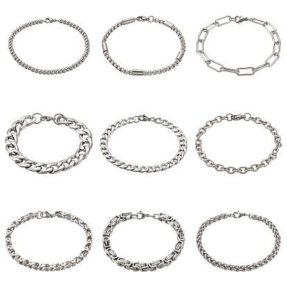 Унисекс 304 браслеты из нержавеющей стали