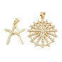 Латунные микро проложить кубического циркония подвески, крест прелести, долговечный, стойки покрытие, без свинца и без кадмия