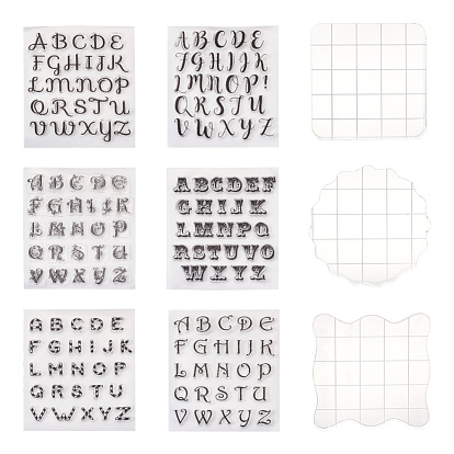Silicone Stamps, for DIY Scrapbooking, Photo Album Decorative, Cards Making, with Acrylic Stamping Blocks Tools