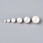 ABS имитация жемчужные бусины акриловые, без отверстия , круглые
