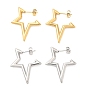 Ионное покрытие (ip) 304 серьги-гвоздики из нержавеющей стали для женщин, звезда