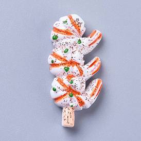 Resin Decoden Cabochons, Prawn