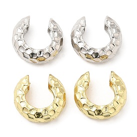 Rack Plating Brass Cuff Earrings for Women, Lead Free & Cadmium Free, Long-Lasting Plated, Ring