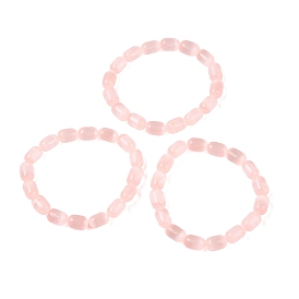 Natural Selenite Beaded Stretch Bracelets, Dyed Bracelets for Women