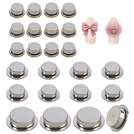 24шт. 3 стили латунь 3d вращающийся подшипник для нейл-арта, плоско-круглые