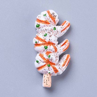 Resin Decoden Cabochons, Prawn
