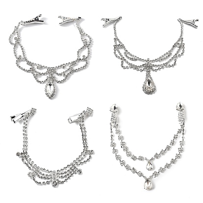 Цепочка для волос из сплава со стразами