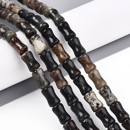 Природного биотита нитей бисера, бамбуковая форма