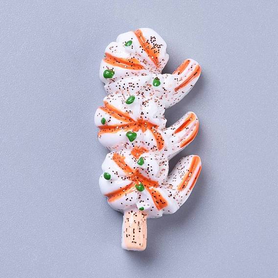 Resin Decoden Cabochons, Prawn
