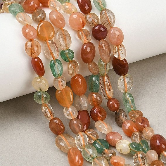 Природные агата бисером нити самородки, упавший камень