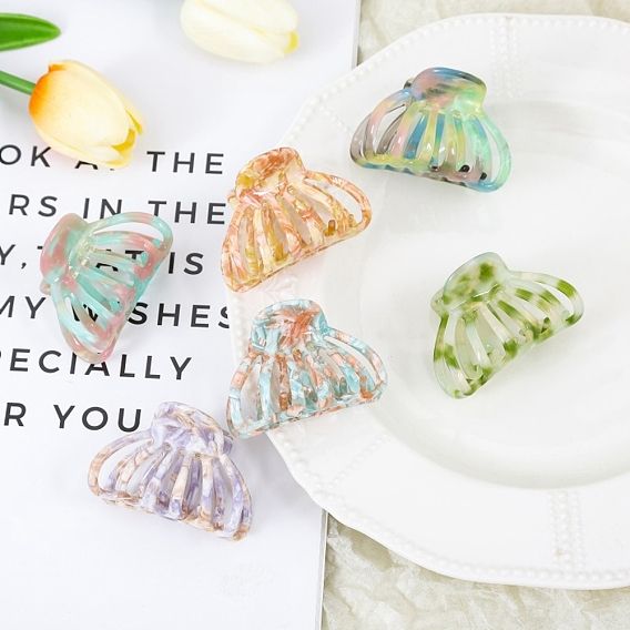 Заколки для волос с когтями из ацетата целлюлозы (смола), оболочка