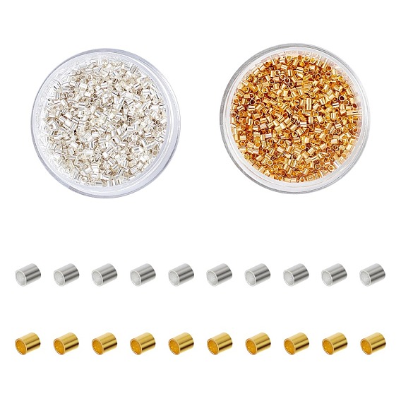 Зажимные бусины из латуни, трубка